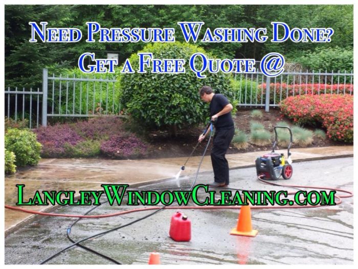 LangleyWindowCleaning.com Pressure Washing Services